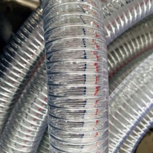 厂家批发PVC钢丝软管 透明塑料增强化工管道农用排灌抽油吸料输料