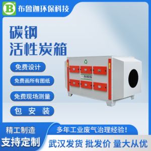 武汉直供碳钢环保活性炭吸附箱有机废气处理设备VOCS处理设备