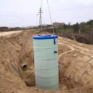雨水提升预制泵站 玻璃钢一体化泵站 密封性好